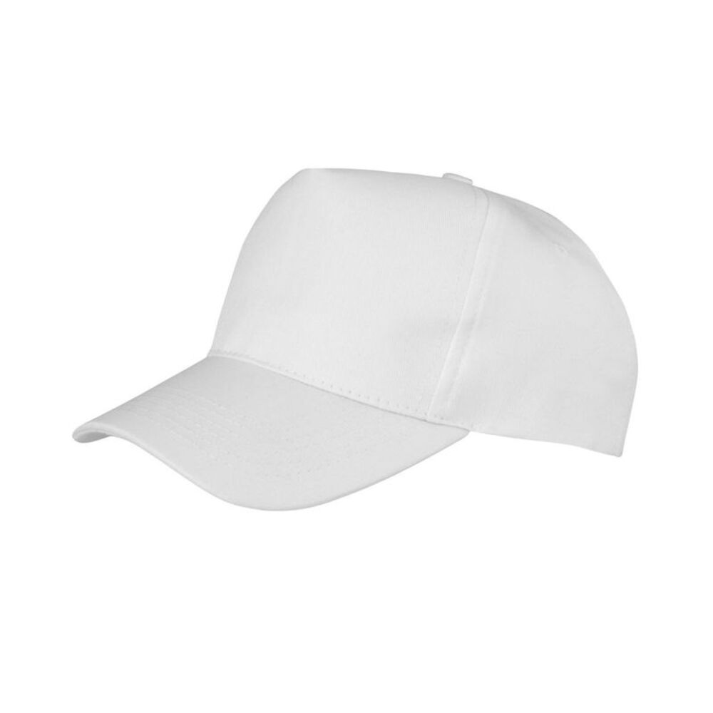Result Unisex Core Boston 5 Panel Printers Baseball Cap (Pack of 2) / White